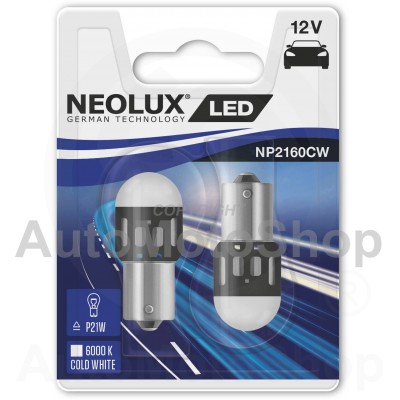 LED P21W 6000K SUPERWHITE 1.2W LEDriving® 2pcs car bulb 12V OSRAM NEOLUX
